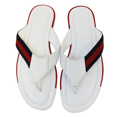 gucci flip flops cheap white|cheapest gucci slides.